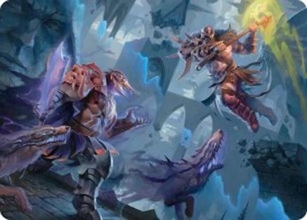 Garruk, Veiled Butcher // Garruk, Curse Breaker Art Card  (ASFRA-032) - [Art Series: Reality Fracture]