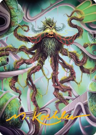 Verdant Kraken Art Card (Gold-Stamped Signature)  (ASFRA-053) - [Art Series: Reality Fracture]