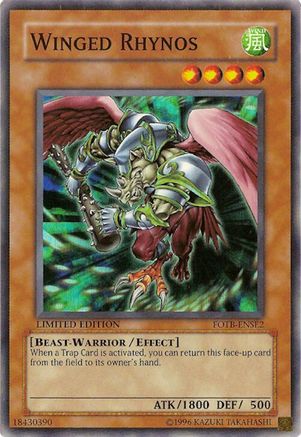 Winged Rhynos [FOTB-ENSE2] Super Rare - Trinity Hobby