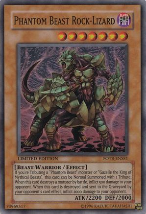 Phantom Beast Rock-Lizard [FOTB-ENSE1] Super Rare - Trinity Hobby