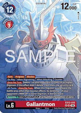 Gallantmon (SP) (EX13-015) - [Chivalrous XIII] Foil