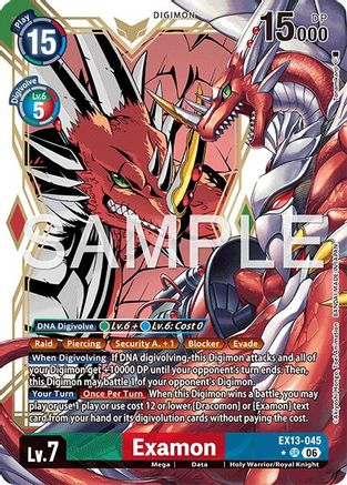 Examon (Alternate Art) (EX13-045) - [Chivalrous XIII] Foil