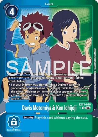 Davis Motomiya & Ken Ichijoji (Limited Foil) (EX13-070) - [Chivalrous XIII] Foil