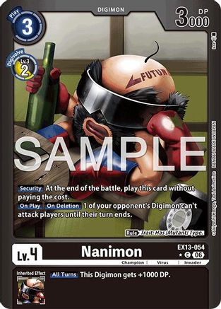 Nanimon (Limited Foil) (EX13-054) - [Chivalrous XIII] Foil