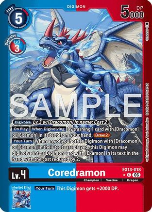Coredramon - EX13-018 (Limited Foil) (EX13-018) - [Chivalrous XIII] Foil