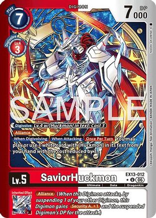SaviorHuckmon (Limited Foil) (EX13-012) - [Chivalrous XIII] Foil
