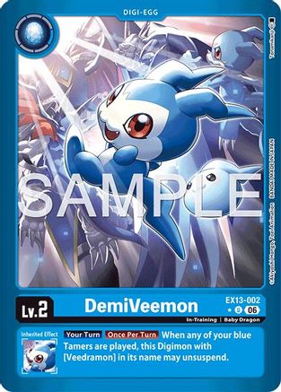 DemiVeemon (Limited Foil) (EX13-002) - [Chivalrous XIII] Foil