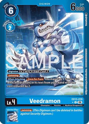 Veedramon (Limited Foil) (EX13-019) - [Chivalrous XIII] Foil