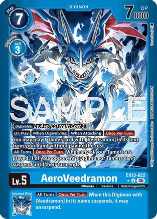 AeroVeedramon (Limited Foil) (EX13-022) - [Chivalrous XIII]