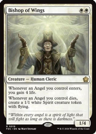 Bishop of Wings  (FDC-019) - [Commander: Foundations]