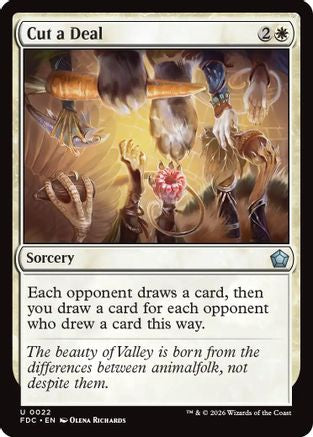 Cut a Deal  (FDC-022) - [Commander: Foundations]