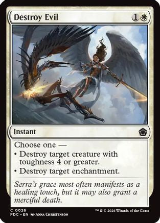 Destroy Evil  (FDC-026) - [Commander: Foundations]