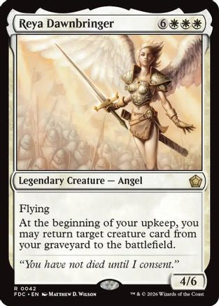 Reya Dawnbringer  (FDC-042) - [Commander: Foundations]