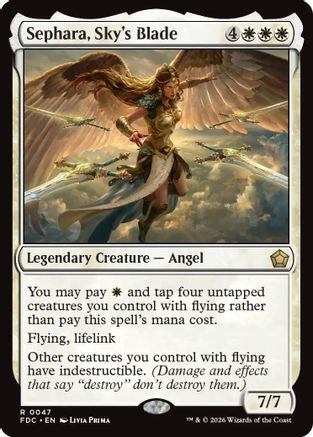Sephara, Sky's Blade  (FDC-047) - [Commander: Foundations]