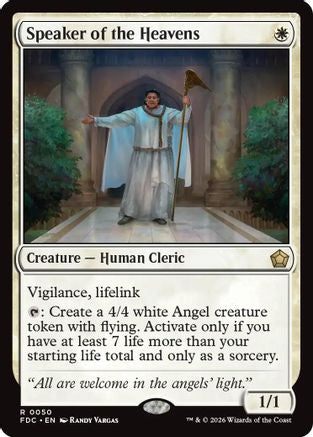 Speaker of the Heavens  (FDC-050) - [Commander: Foundations]