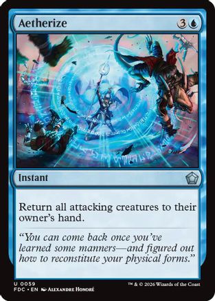 Aetherize  (FDC-059) - [Commander: Foundations]