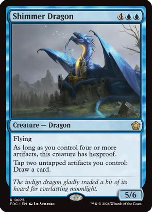 Shimmer Dragon  (FDC-075) - [Commander: Foundations]