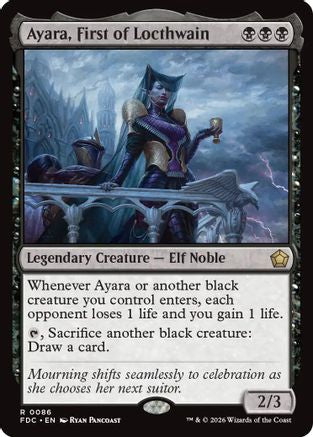 Ayara, First of Locthwain  (FDC-086) - [Commander: Foundations]