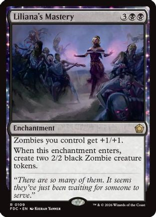 Liliana's Mastery  (FDC-109) - [Commander: Foundations]