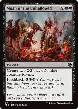 Moan of the Unhallowed  (FDC-116) - [Commander: Foundations]