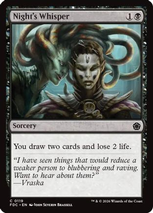 Night's Whisper  (FDC-119) - [Commander: Foundations]