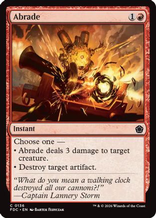 Abrade  (FDC-136) - [Commander: Foundations]