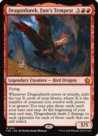 Dragonhawk, Fate's Tempest  (FDC-151) - [Commander: Foundations]