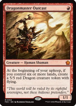 Dragonmaster Outcast  (FDC-153) - [Commander: Foundations]