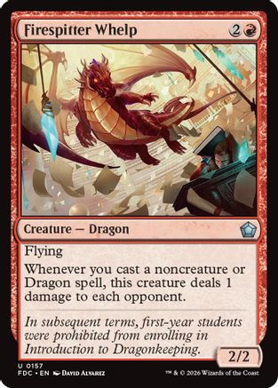 Firespitter Whelp  (FDC-157) - [Commander: Foundations]