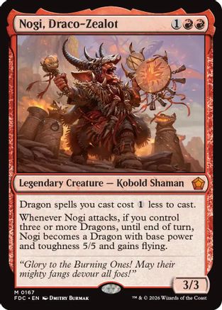 Nogi, Draco-Zealot  (FDC-167) - [Commander: Foundations]