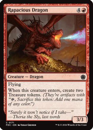 Rapacious Dragon  (FDC-171) - [Commander: Foundations]