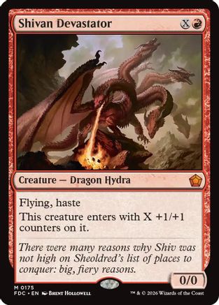Shivan Devastator  (FDC-175) - [Commander: Foundations]