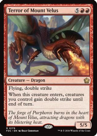 Terror of Mount Velus  (FDC-179) - [Commander: Foundations]