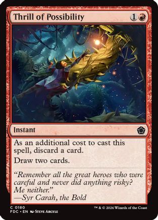 Thrill of Possibility  (FDC-180) - [Commander: Foundations]