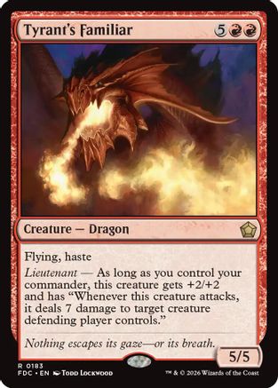 Tyrant's Familiar  (FDC-183) - [Commander: Foundations]