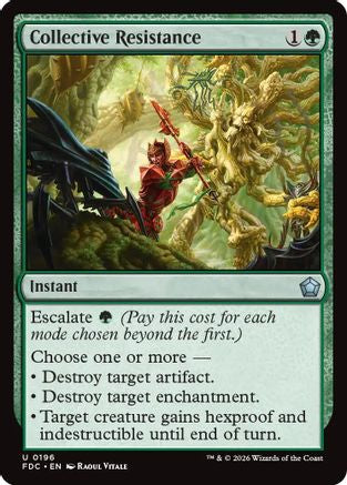 Collective Resistance  (FDC-196) - [Commander: Foundations]