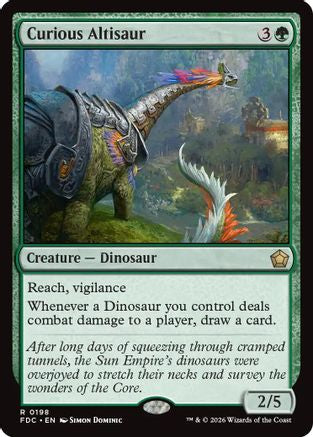 Curious Altisaur  (FDC-198) - [Commander: Foundations]