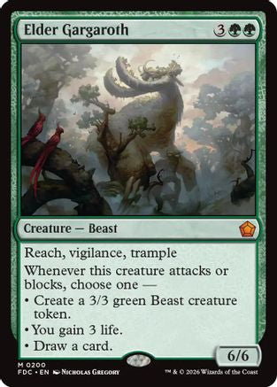 Elder Gargaroth  (FDC-200) - [Commander: Foundations]