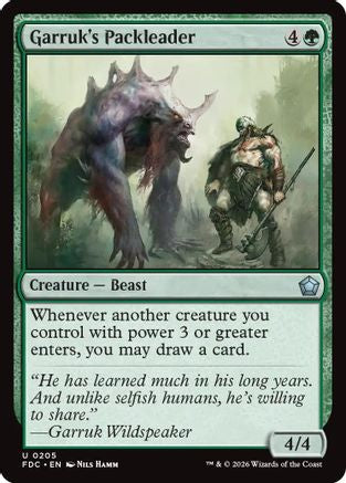 Garruk's Packleader  (FDC-205) - [Commander: Foundations]