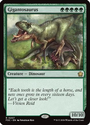 Gigantosaurus  (FDC-207) - [Commander: Foundations]
