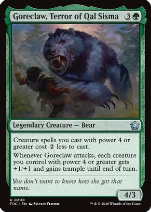 Goreclaw, Terror of Qal Sisma  (FDC-208) - [Commander: Foundations]