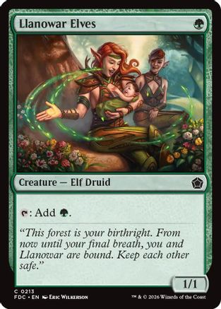 Llanowar Elves  (FDC-213) - [Commander: Foundations]