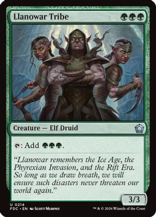 Llanowar Tribe  (FDC-214) - [Commander: Foundations]