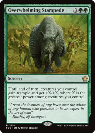 Overwhelming Stampede  (FDC-218) - [Commander: Foundations]