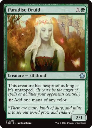 Paradise Druid  (FDC-219) - [Commander: Foundations]