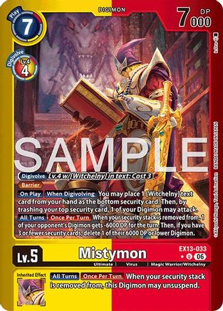 Mistymon (Limited Foil) (EX13-033) - [Chivalrous XIII] Foil