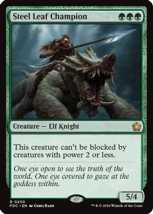 Steel Leaf Champion  (FDC-230) - [Commander: Foundations]