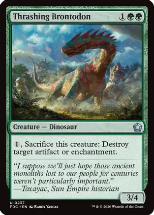 Thrashing Brontodon  (FDC-237) - [Commander: Foundations]