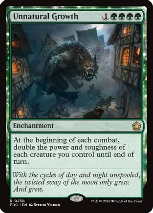 Unnatural Growth  (FDC-238) - [Commander: Foundations]