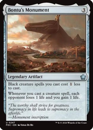 Bontu's Monument  (FDC-247) - [Commander: Foundations]